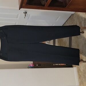 Larry Levine Navy Stretch Pants
